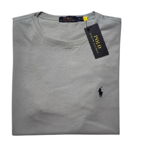 Camiseta T - Shirt cuello redondo manga corta Gris Claro Ralph Lauren
