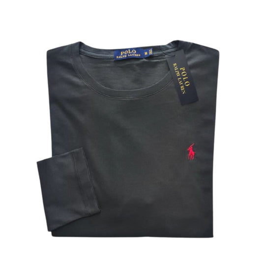 Camiseta T - Shirt cuello redondo manga larga Gris Ralph Lauren