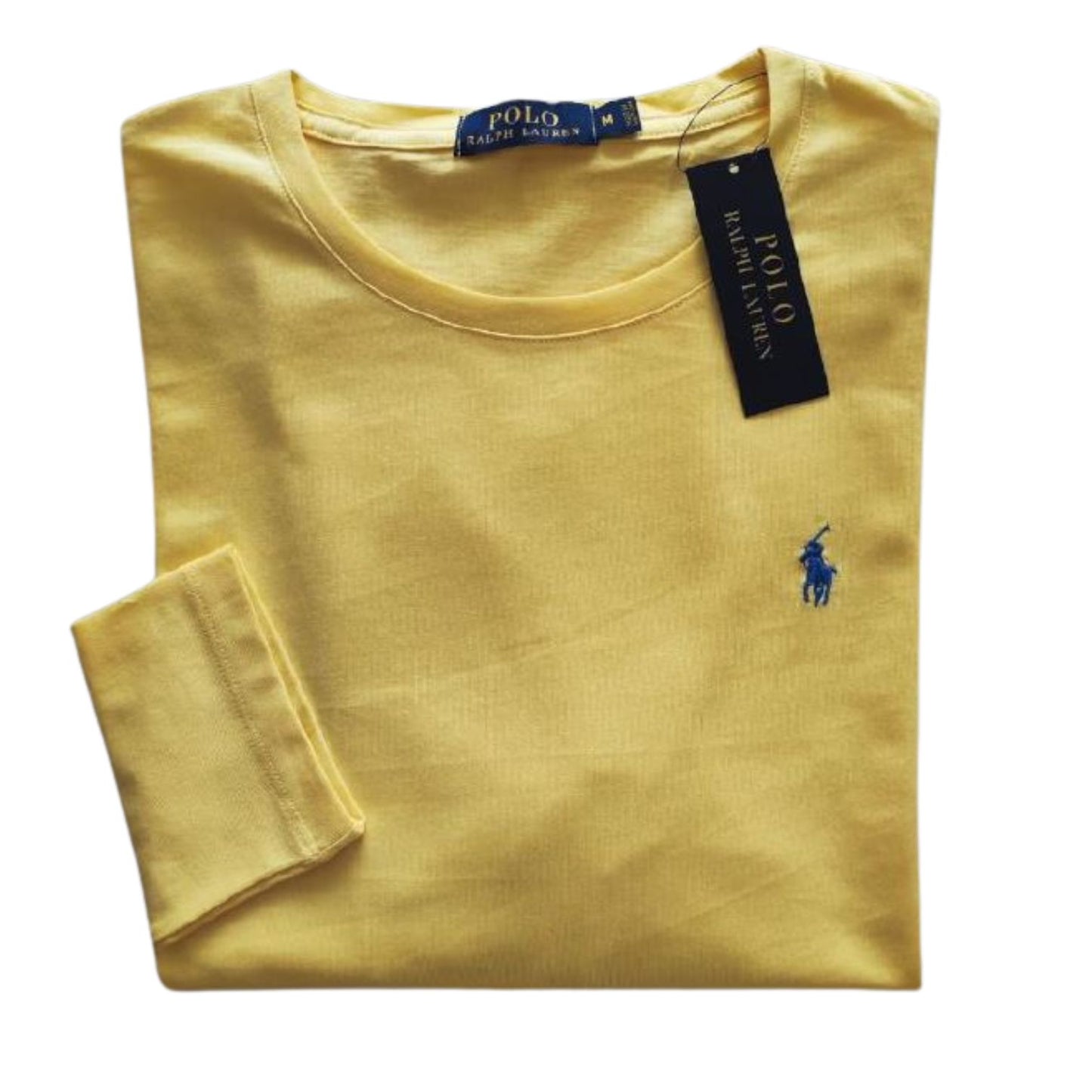 Camiseta T - Shirt cuello redondo manga larga Amarillo Ralph Lauren