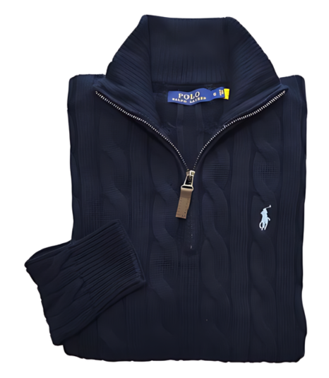 Saco Polo Ralph Lauren hilo algodón trenzado Azul