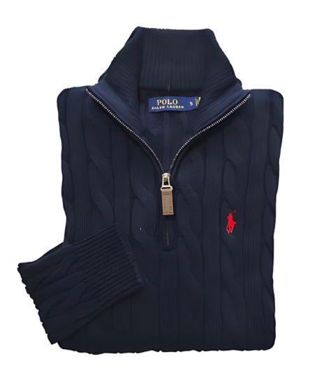 Saco Polo Ralph Lauren hilo algodón trenzado Azul