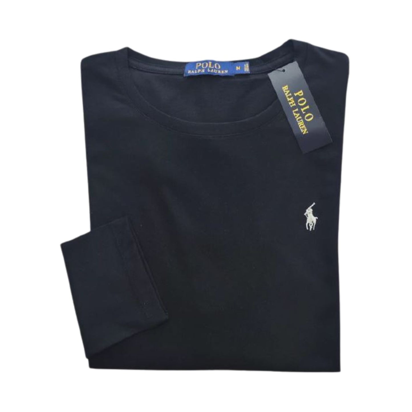 Camiseta T - Shirt cuello redondo manga larga Negro Ralph Lauren
