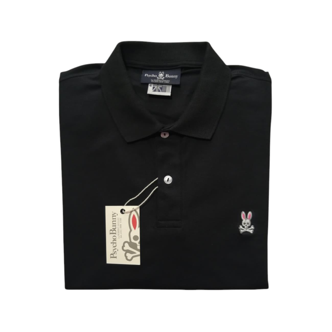 Camiseta Gráfica Bordada Psycho Bunny Pierce – Manga Corta, 100% Algodón