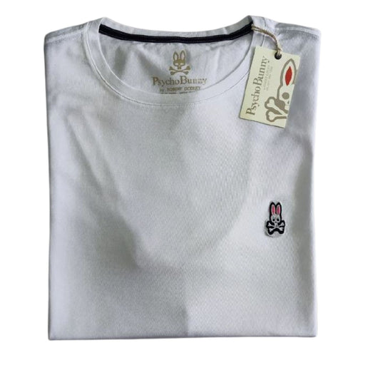 Camiseta T - Shirt cuello redondo manga corta Blanco Psyco Bunny