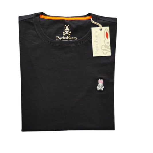 Camiseta T - Shirt cuello redondo manga corta Negro Psyco Bunny
