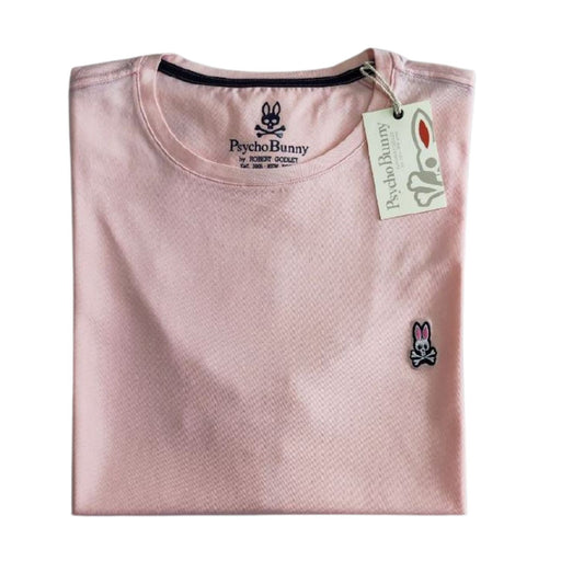 Camiseta T - Shirt cuello redondo manga corta Rosa Psyco Bunny