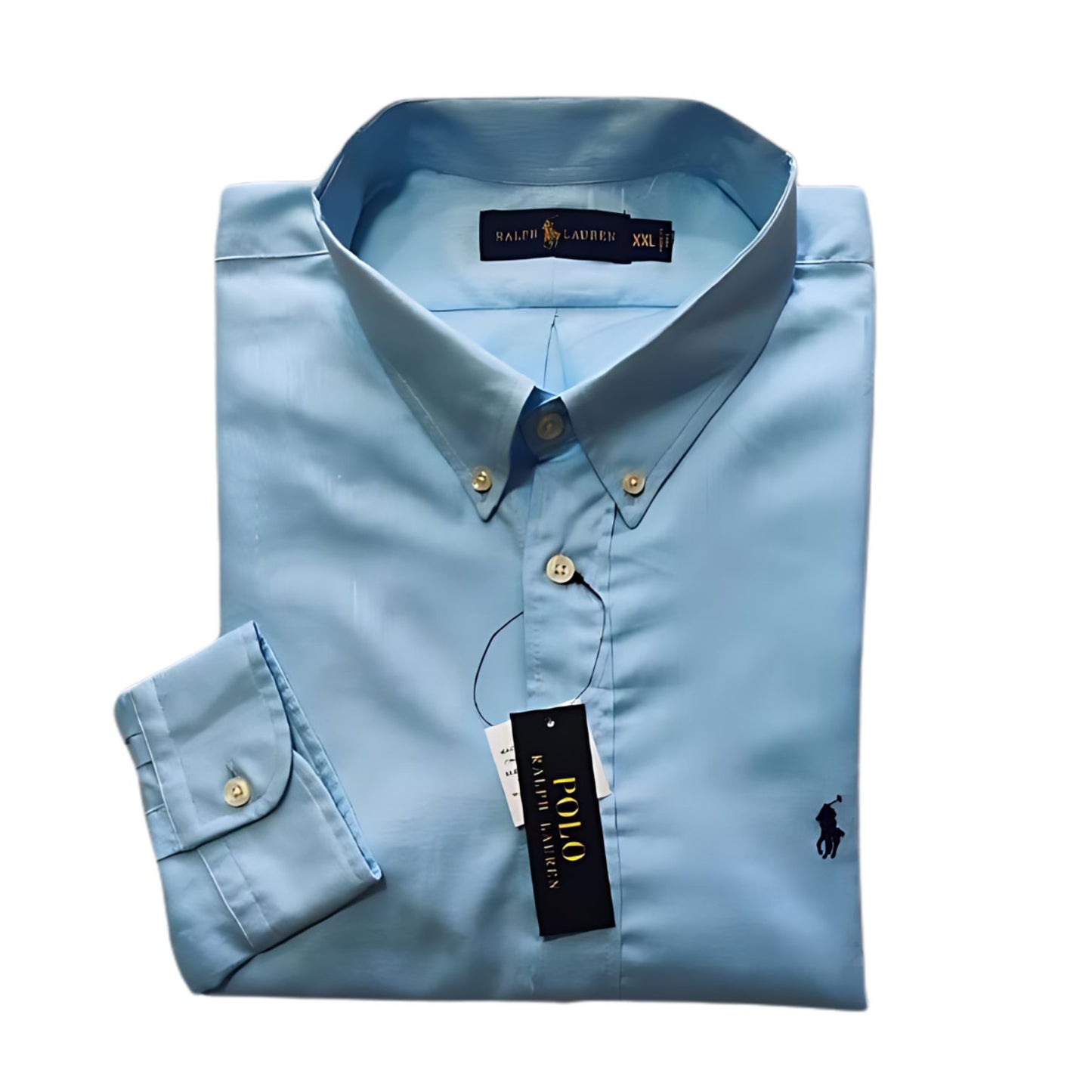 Camisa para Hombre manga larga Polo Ralph Lauren Azul Aguamarina