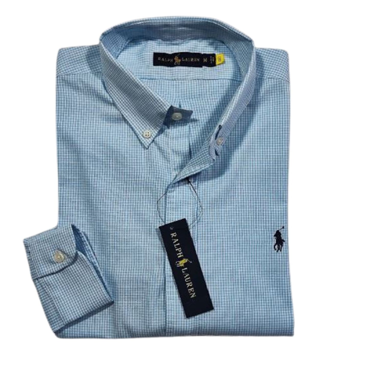 Camisa para Hombre manga larga Polo Ralph Lauren Cuadros Azul Claro