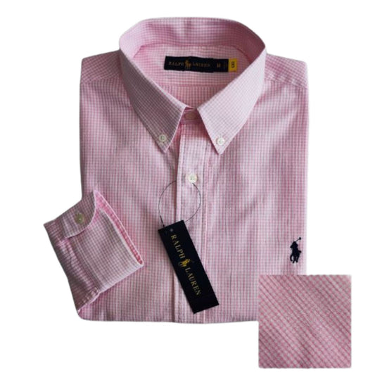 Camisa para Hombre manga larga Polo Ralph Lauren Cuadros Rosados