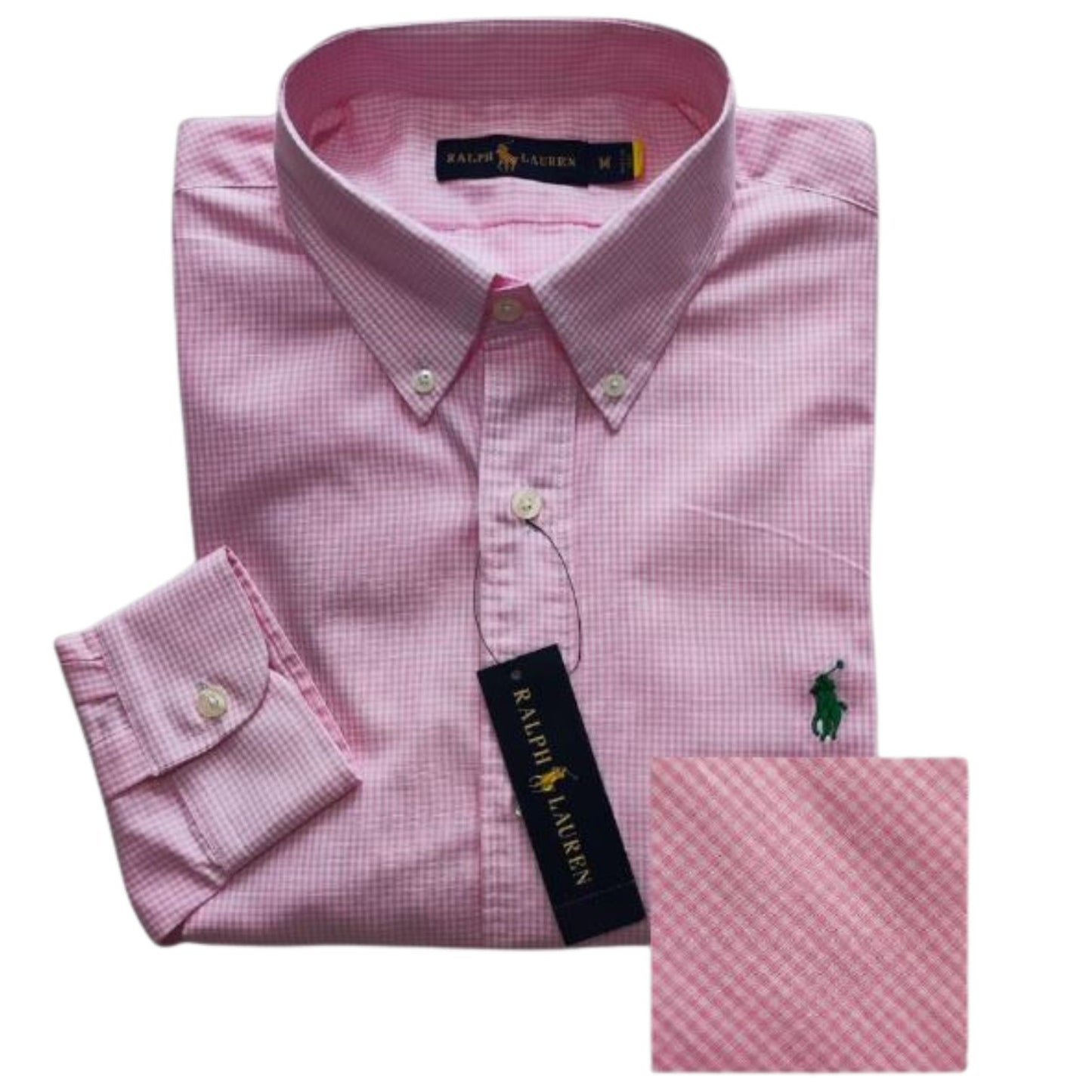 Camisa para Hombre manga larga Polo Ralph Lauren Cuadros Rosados