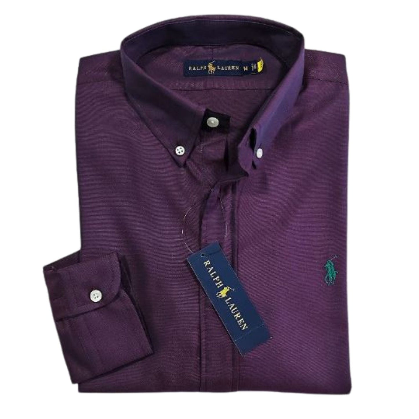 Camisa para Hombre manga larga Polo Ralph Lauren Morado
