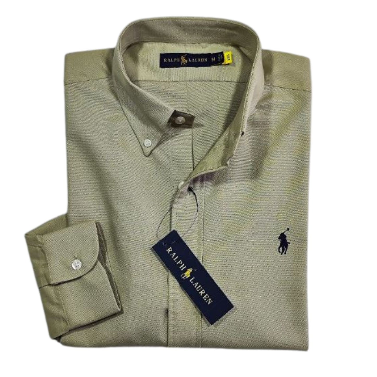 Camisa para Hombre manga larga Polo Ralph Lauren Verde Oliva