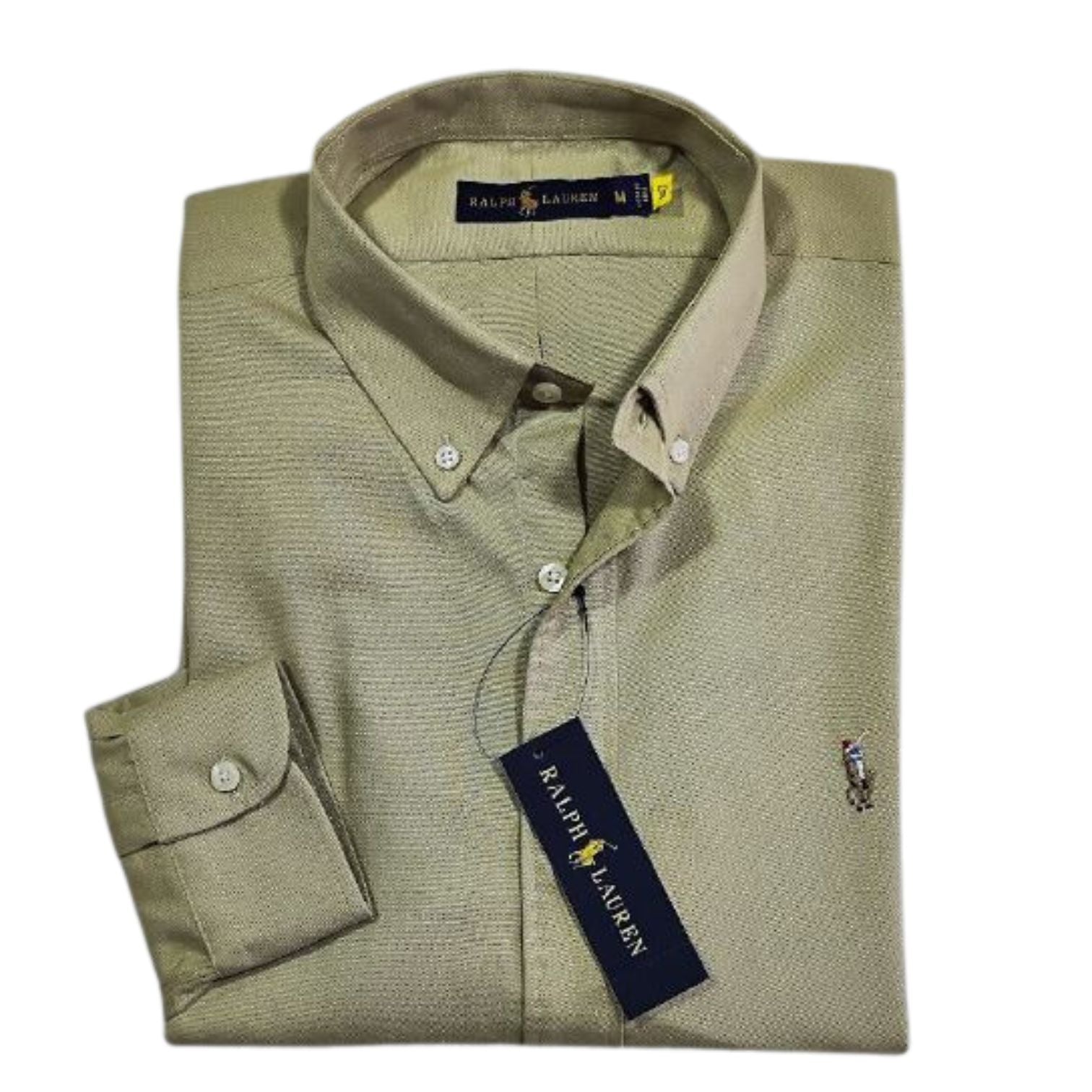 Camisa para Hombre manga larga Polo Ralph Lauren Verde Oliva