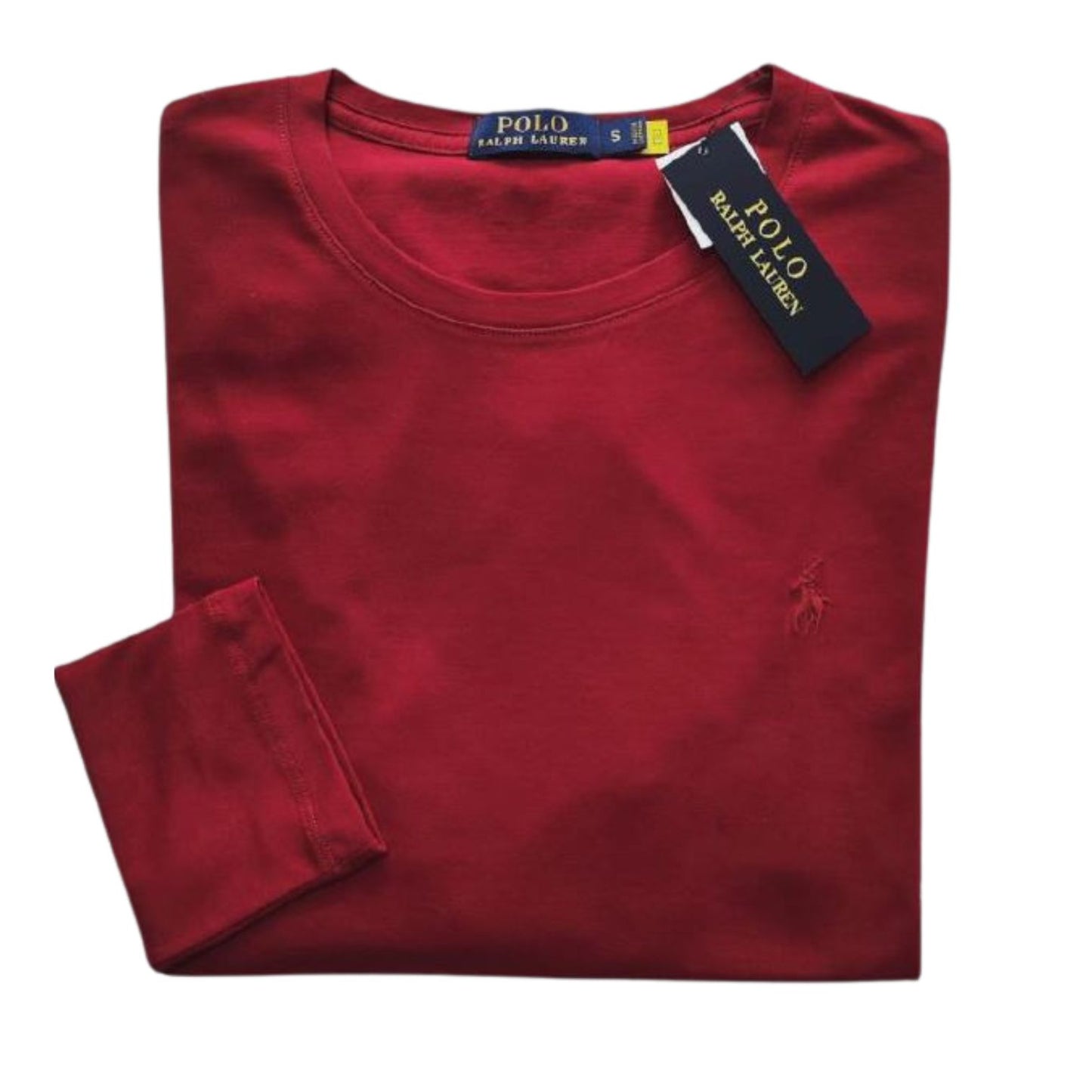 Camiseta T - Shirt cuello redondo manga larga Rojo Ralph Lauren