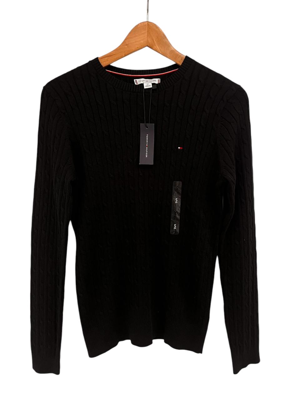 Saco beige Tommy Hilfiger tejido amplio de punto trenzado