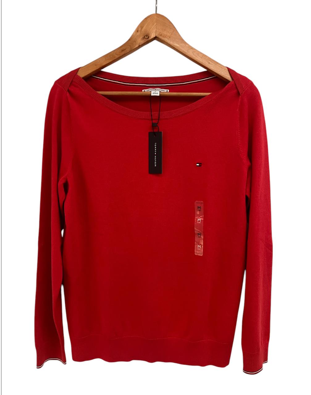 Saco verde Tommy Hilfiger tejido con cuello barco