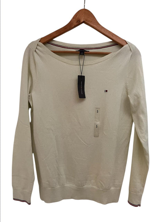 Saco hueso Tommy Hilfiger tejido con cuello barco