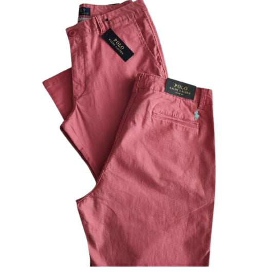 Pantalón stretch slim fit Polo Ralph Lauren color Palo de Rosa
