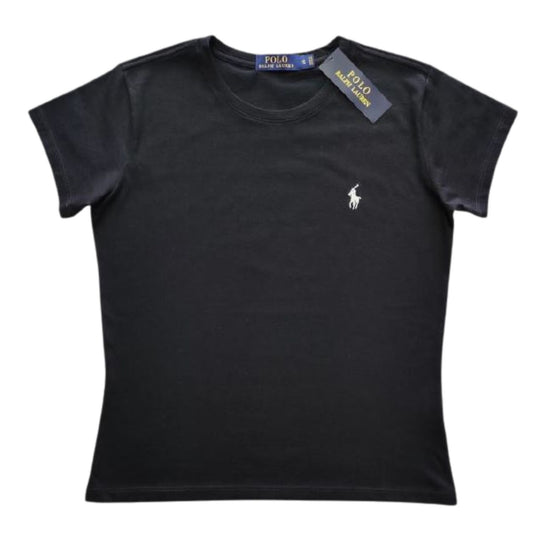 Camiseta T - Shirt Mujer cuello redondo manga corta Negro