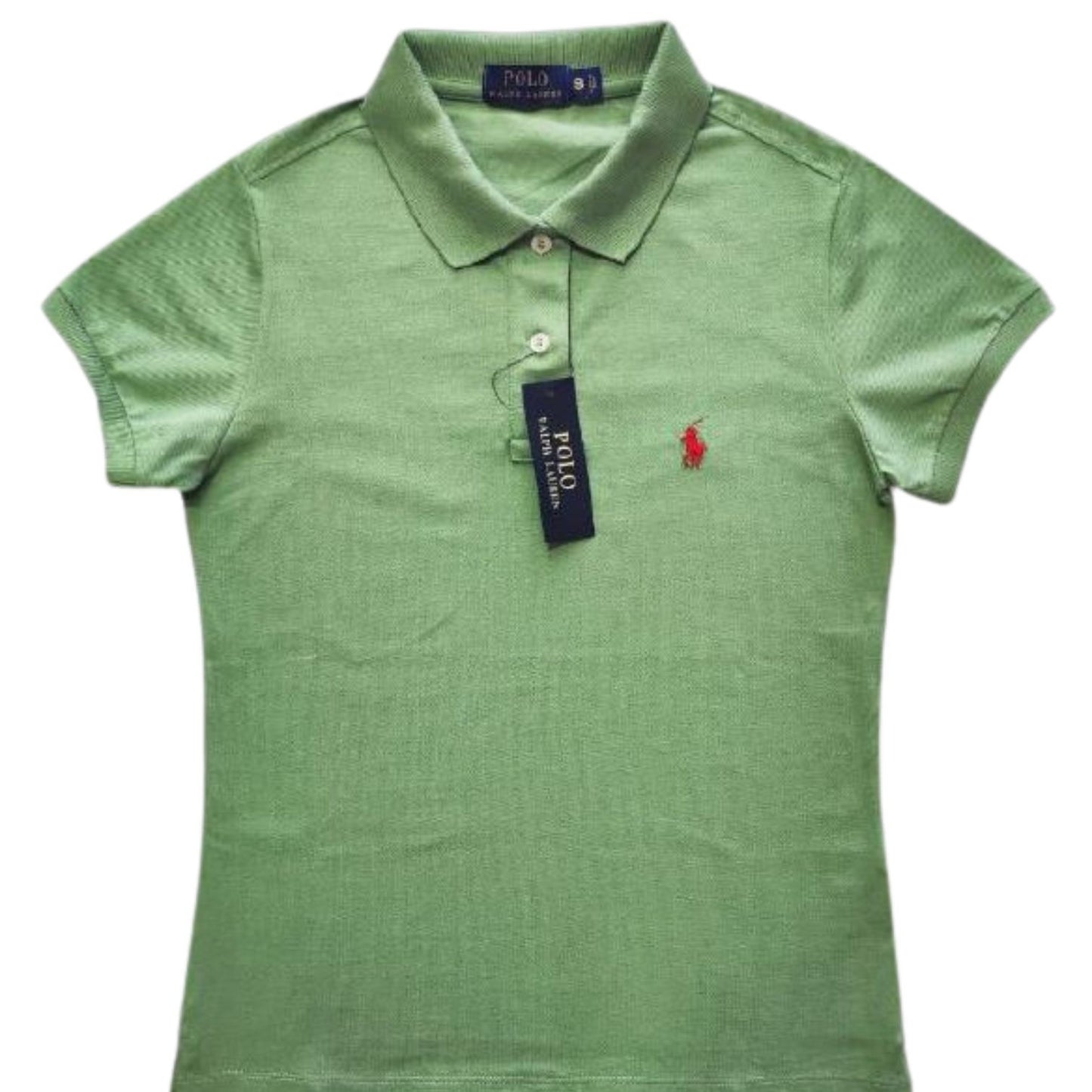 Camiseta Tipo Polo Mujer Manga Corta Verde Polo Ralph Lauren