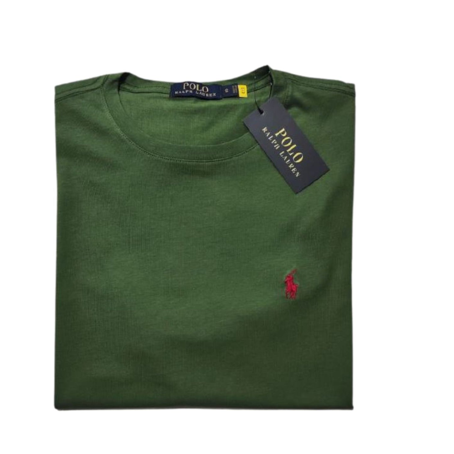 Camiseta T - Shirt cuello redondo manga corta Verde Aceituna Ralph Lauren
