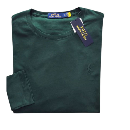 Camiseta T - Shirt cuello redondo manga larga Verde Ralph Lauren