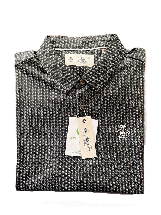 Camiseta Tipo Polo Penguin Negro
