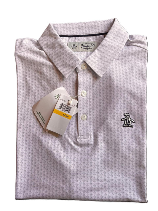 Camiseta Tipo Polo Penguin Blanco con Diseño