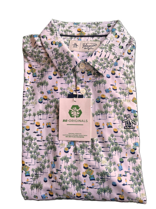 Camiseta Tipo Polo Penguin Diseño Sombrillas