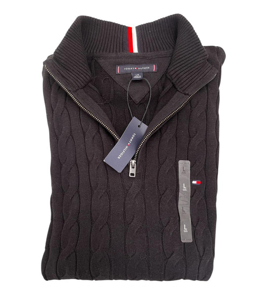 Saco de media cremallera color negro de Tommy Hilfiger