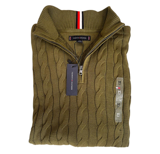 Saco de media cremallera color verde de Tommy Hilfiger
