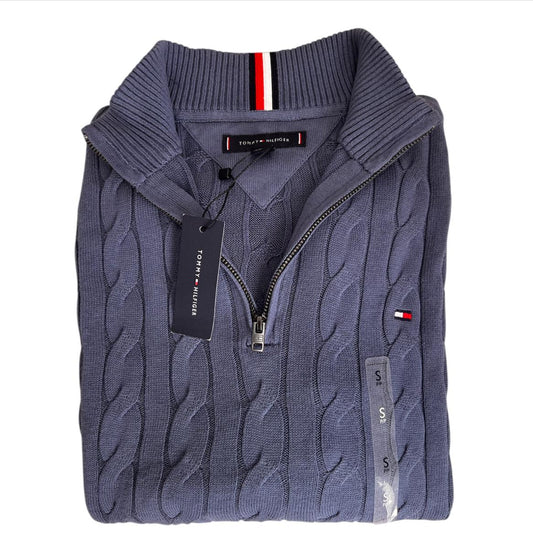Saco de media cremallera color azul de Tommy Hilfiger