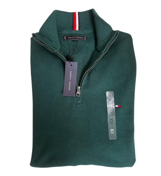 Saco de media cremallera color verde de Tommy Hilfiger