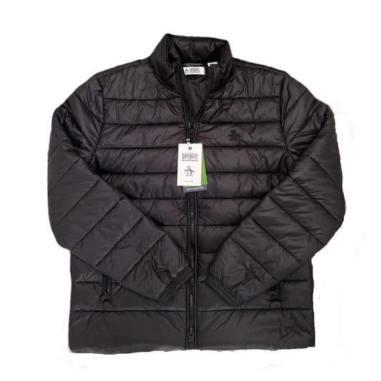 Chaqueta acolchada ligera Original Penguin Negro brillante