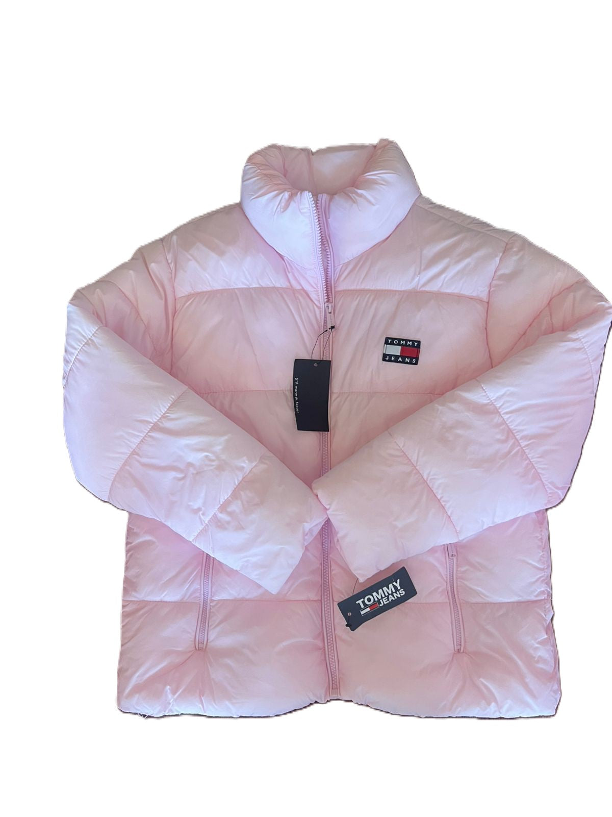 Chaqueta acolchada Tommy Hilfiger rosada