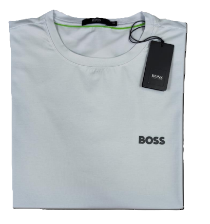 Camiseta T - Shirt cuello redondo manga corta Blanca BOSS