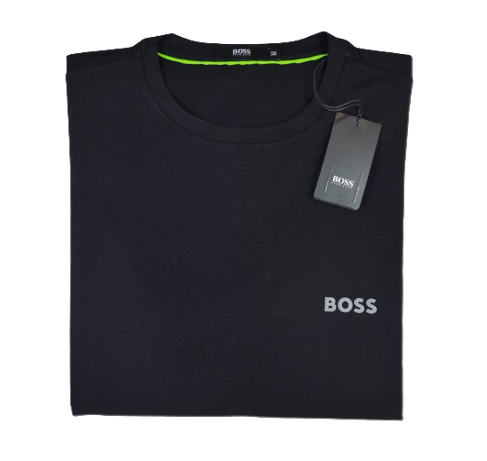 Camiseta T - Shirt cuello redondo manga corta Negro BOSS
