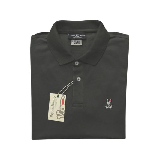 Camiseta tipo polo manga corta color gris Psycho Bunny