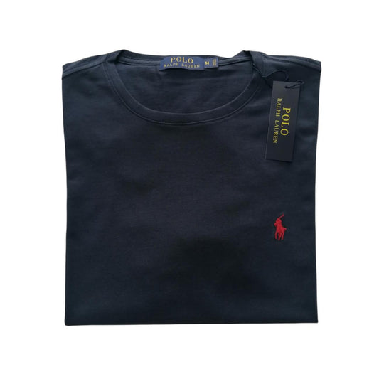 Camiseta cuello redondo manga corta color azul Ralph Lauren