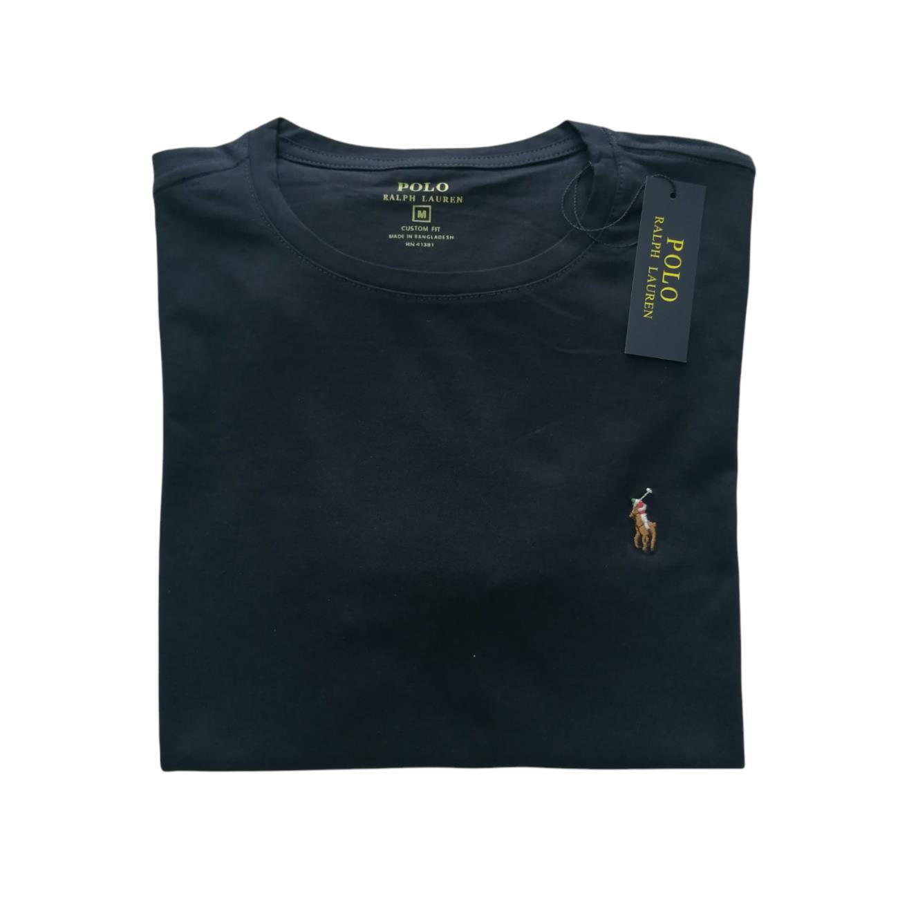 Camiseta cuello redondo manga corta color azul navy Ralph Lauren