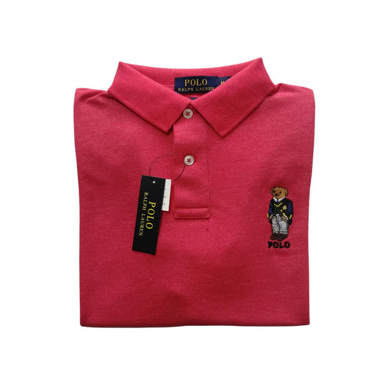 Camiseta tipo polo manga corta color rojo Polo Ralph Lauren Bear