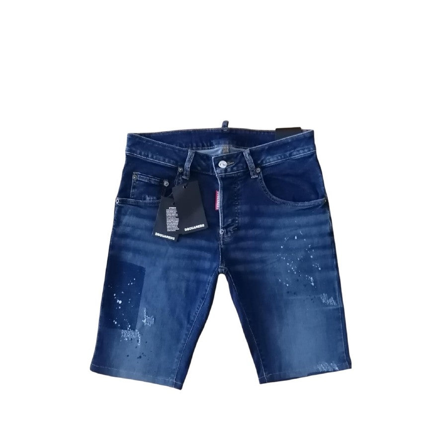 Bermuda Denim Slim Fit Dsquared2 Azul