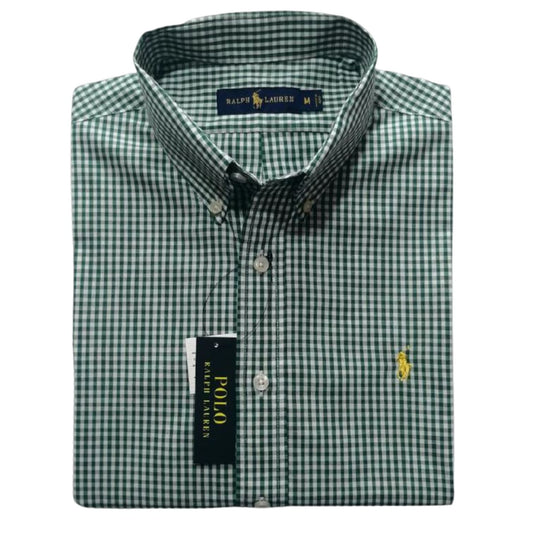 Camisa manga corta Polo Ralph Lauren Cuadros Verdes