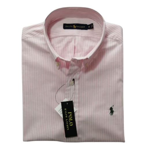 Camisa manga corta Polo Ralph Lauren Rayas Rosadas