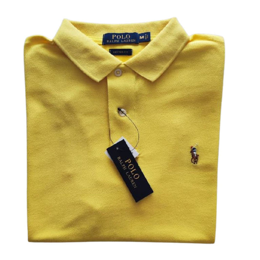 Camiseta tipo polo manga corta Polo Ralph Lauren color amarillo