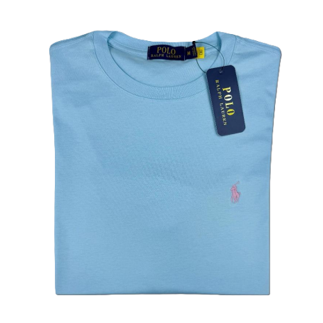 Camiseta  T - Shirt cuello redondo manga corta Azul Sky Ralph Lauren