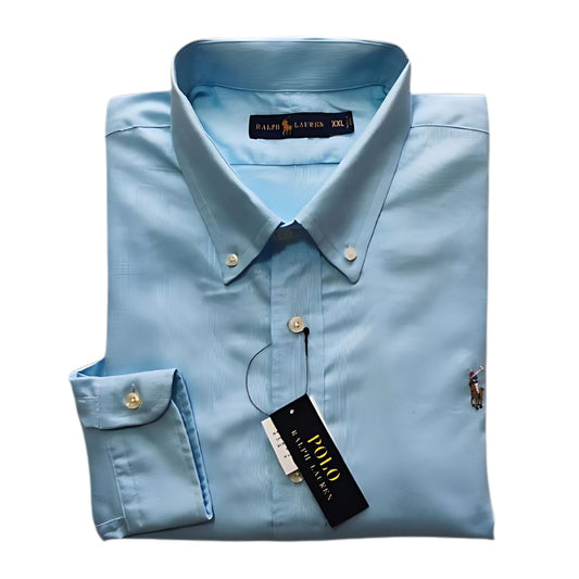 Camisa para Hombre manga larga Polo Ralph Lauren  Azul Aguamarina
