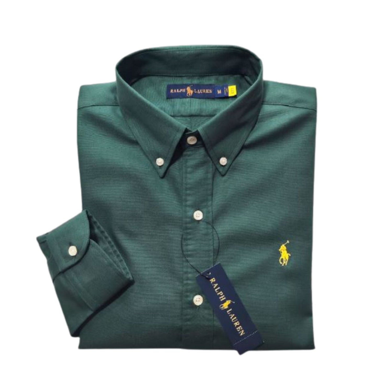 Camisa para Hombre manga larga Polo Ralph Lauren Verde Oliva