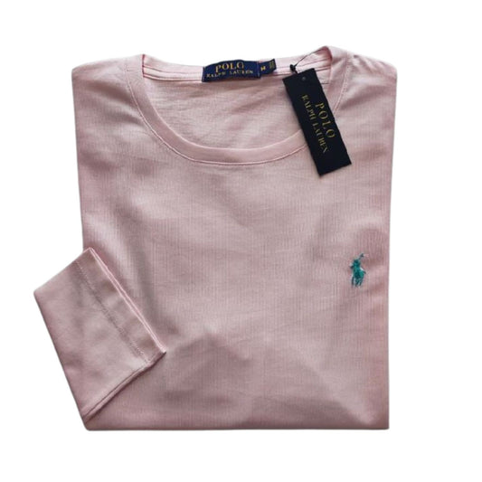 Camiseta  T - Shirt cuello redondo manga larga Rosa Ralph Lauren