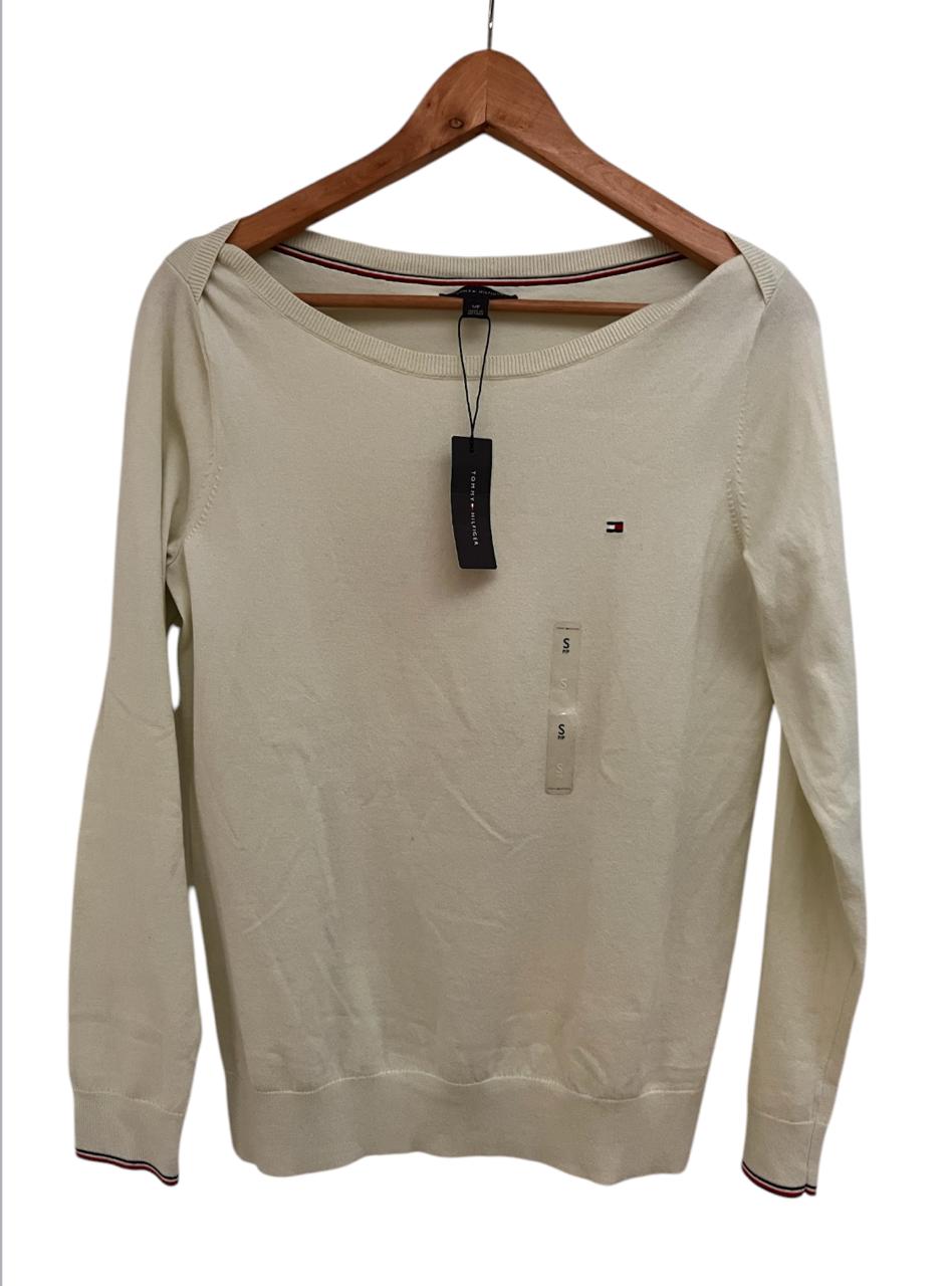 Saco verde Tommy Hilfiger tejido con cuello barco